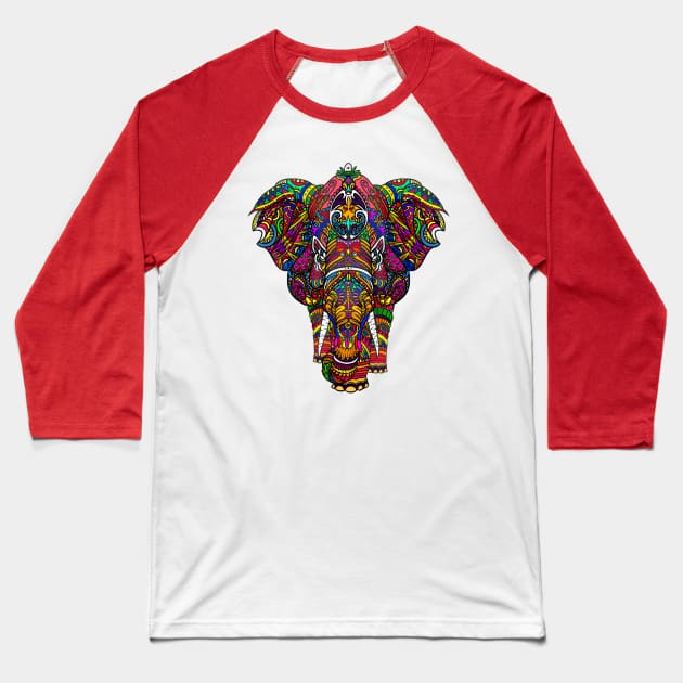 Elephant Baseball T-Shirt by Danderfull